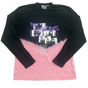 COLLION inchTHE WONDERSinch Pink Black Graphic T Shirt in XL